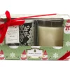 Santa's Cookies Candle & Metal Sleeve Gift Set