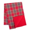 Santa's Workshop Red Plaid Reversible Table Runner