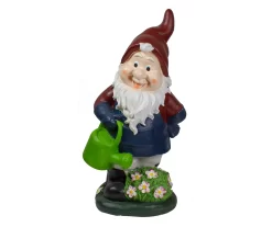 20" Gardener Gnome With Watering Can Statue