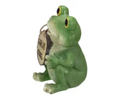 9" Green 'Life Is Good' Frog Statue -Deco Haven Shop 810616786 A0 4