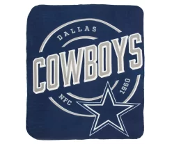 Dallas Cowboys Navy Fleece Throw, (50" X 60")