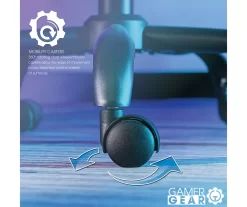 White & Black Faux Leather Gaming Chair -Deco Haven Shop 810618952 A0 7