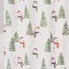 Santa's Workshop White Snowman 13-Piece Shower Curtain Set