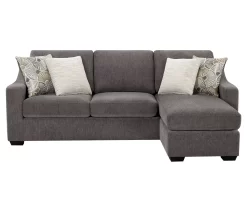 Gray Reversible Sofa Chaise