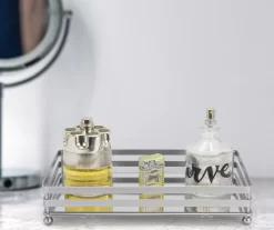 Brookstone 2-Bar Mirrored Vanity Tray -Deco Haven Shop 810625043 B0 3