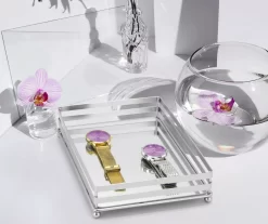 Brookstone 2-Bar Mirrored Vanity Tray -Deco Haven Shop 810625043 B0 4