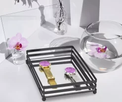 Brookstone 2-Bar Mirrored Vanity Tray -Deco Haven Shop 810625044 B0 4