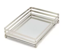 Brookstone 2-Bar Mirrored Vanity Tray