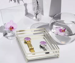 Brookstone 2-Bar Mirrored Vanity Tray -Deco Haven Shop 810625045 B0 4