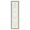 White Embossed Filigree Framed Wall Decor