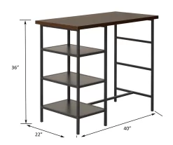 Walnut 3-Piece Pub Dining Set -Deco Haven Shop 810641657 A6 1