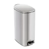 Stainless Steel 10.5-Gal. Pedal Soft-Close Slim Trash Can