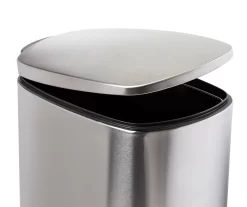 Stainless Steel 10.5-Gal. Pedal Soft-Close Slim Trash Can -Deco Haven Shop 810669702 A0 5