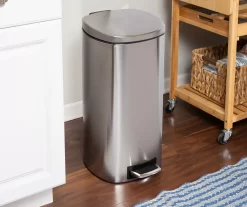 Stainless Steel 8-Gal. Pedal Soft-Close Trash Can -Deco Haven Shop 810669721 A0 7