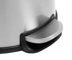 Stainless Steel & Black 8-Gal. Round Pedal Soft-Close Trash Can -Deco Haven Shop 810669722 A0 4