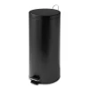 Matte Black Stainless Steel 8-Gal. Round Pedal Trash Can