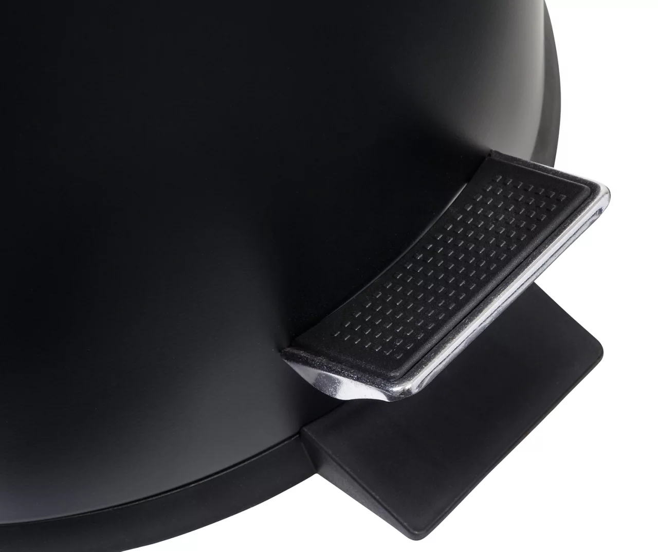 Matte Black Stainless Steel 8-Gal. Round Pedal Trash Can 4 Matte Black Stainless Steel 8-Gal. Round Pedal Trash Can - Image 4
