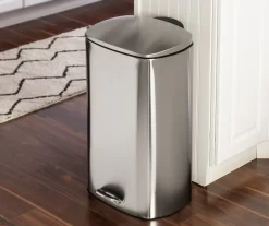 Stainless Steel 10.5-Gal. Rectangular Pedal Soft-Close Trash Can -Deco Haven Shop 810669727 A0 7
