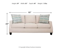 Cullendale Sandstone Cream Sofa -Deco Haven Shop 810669843 A0 3