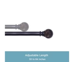 Kenney Marble 1" Adjustable Curtain Rod -Deco Haven Shop 810679562 A0 03