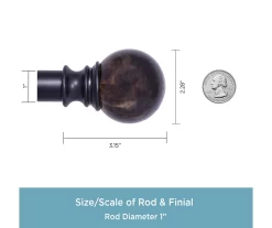 Kenney Marble 1" Adjustable Curtain Rod -Deco Haven Shop 810679562 A0 04