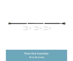 Kenney Marble 1" Adjustable Curtain Rod -Deco Haven Shop 810679562 A0 06
