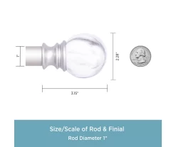 Kenney Marble 1" Adjustable Curtain Rod -Deco Haven Shop 810679563 A0 04