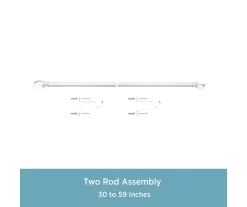 Kenney Marble 1" Adjustable Curtain Rod -Deco Haven Shop 810679563 A0 05