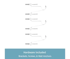 Kenney Marble 1" Adjustable Curtain Rod -Deco Haven Shop 810679563 A0 07