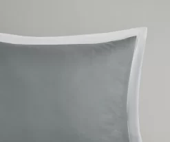 Kingston Gray & White Buffalo Check California King 8-Piece Comforter Set -Deco Haven Shop 810679989 810679990 810679991 A8 10