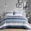 Ryder Blue & Gray Stripe Comforter Set