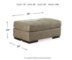 Signature Design By Ashley Maderla Faux Leather Ottoman -Deco Haven Shop 810697972 A8 1