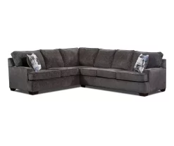 Real Living Dillon Charcoal Sectional Sofa