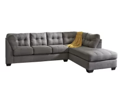 Signature Design By Ashley Maier Charcoal Sectional With Right-Facing Chaise